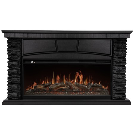 портал firelight porto 42/40/36", камень черный/шпон венге