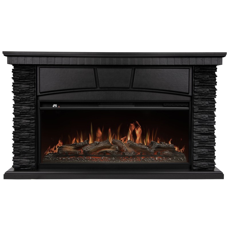 Портал Firelight Porto 42/40/36", камень черный/шпон венге