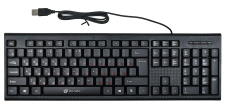 клавиатура oklick 120m usb черный