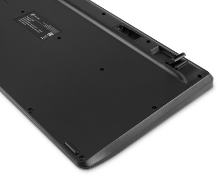 клавиатура oklick 860s usb+bt серебро/черный (беспроводная)