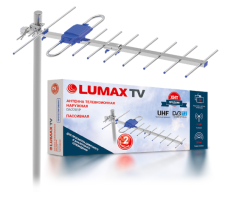 телевиз. антенна lumax da2201p антенна эфирная,пассивная