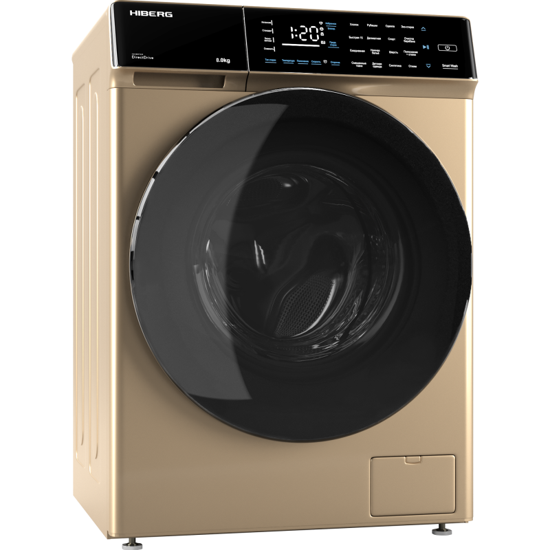 Стиральная машина Hiberg i-DDQ9-812 G Inverter, золото