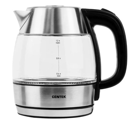 чайник centek ct-0018 стекло