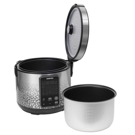 мультиварка centek ct-1499 черный/сталь