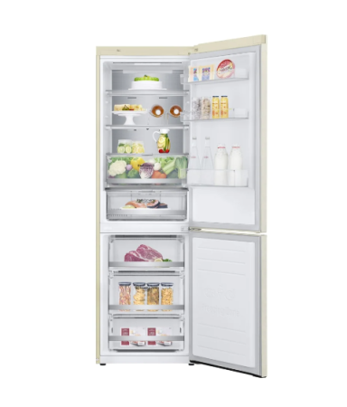 холодильник lg gc-b459 seum бежевый, дисплей (186,0)