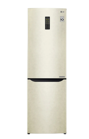 холодильник lg ga-b419 sehl бежевый, дисплей (190,7)