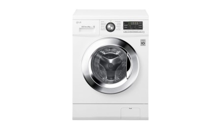 стиральная машина lg f1096nd3 люк хром., белый