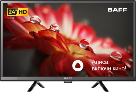 телевизор led baff 24y hd-r smart tv