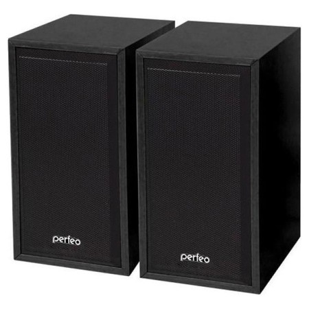 акустическая система 2.0 perfeo cabinet pf-4327 черное-дерево