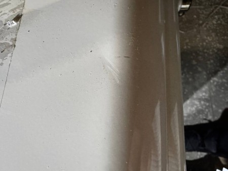 газовая плита gefest 5100 02 0186 кремовый, нет переключателей, царапины, вмятины, содрана краска