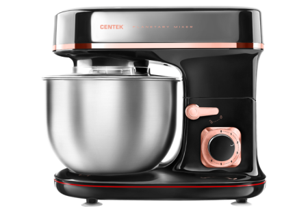 миксер планетарный centek ct-1139 черный/хром