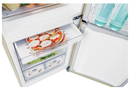 холодильник lg ga-b419 sehl бежевый, дисплей (190,7)