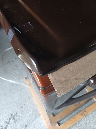 газовая плита gefest 1200 с7 к89 коричневый, поврежден угол