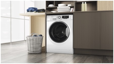 стиральная машина hotpoint nsd 6239 s ve ru inverter, steam
