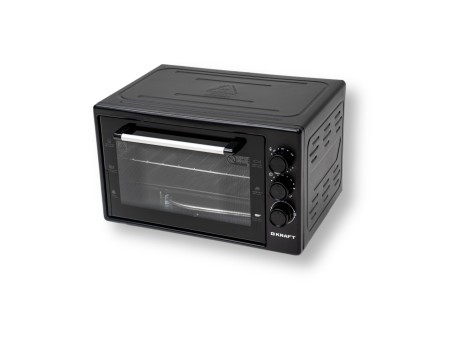 мини печь kraft kf-mo 3801 bl (черный)