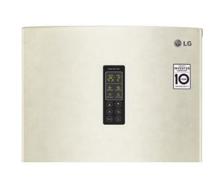 холодильник lg ga-b419 sehl бежевый, дисплей (190,7)