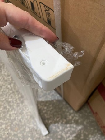 сушилка для белья ника сн 80 (белый) настенная, повреждена упаковка, рыжие углы, погнута