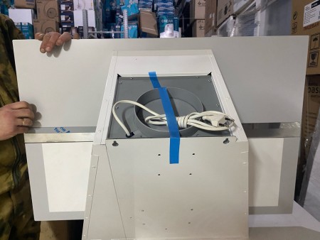 вытяжка akpo wk-9 venus 90 белый повреждена упаковка, отсутствует часть короб