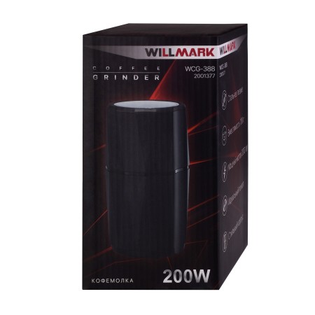 кофемолка willmark wcg-388 черный