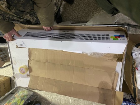 тепловая завеса ballu bhc-l10-t05, небольшие вмятины, заменены крыльчатки