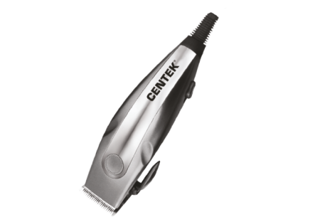 машинка для стрижки волос centek ct-2109 серый/хром