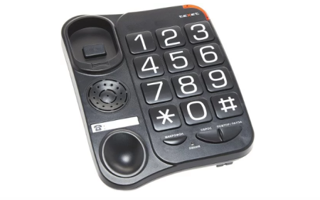 телефон texet tx-201 черный