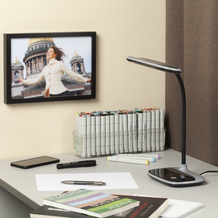 светильник эра nled-458-6w-bk