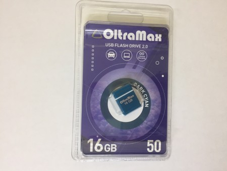 usb-флеш oltramax om 50 darkcyan 32gb бирюзовый