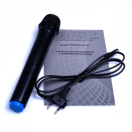 портативная акустическая система nakatomi gs-33 черный