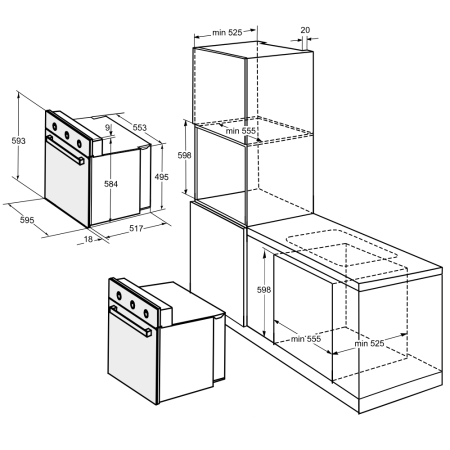 духовой шкаф дарина 1v7 bde 111 707 b