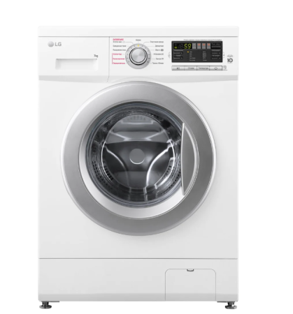 стиральная машина lg f1296hds1 steam, белый