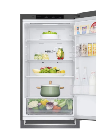 холодильник lg gc-b459 slcl серый, дисплей (186,0)