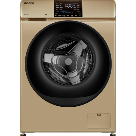 стиральная машина hiberg i-ddq6-712 g inverter, золото