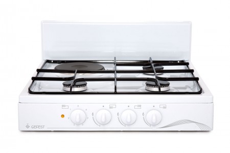 настольная газовая плита gefest 910 01 белый