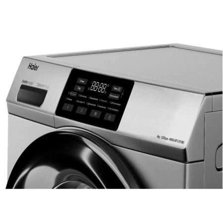 стиральная машина haier hw60-bp12919bs inverter, steam, серебро