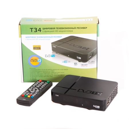 цифровая приставка сигнал t-34 hd,dvb-t2