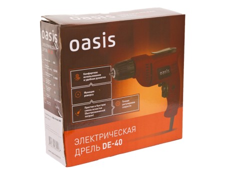 дрель oasis dе-40 электрическая 