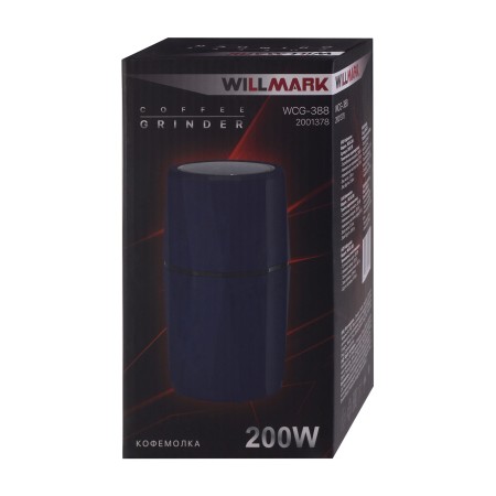 кофемолка willmark wcg-388 синий