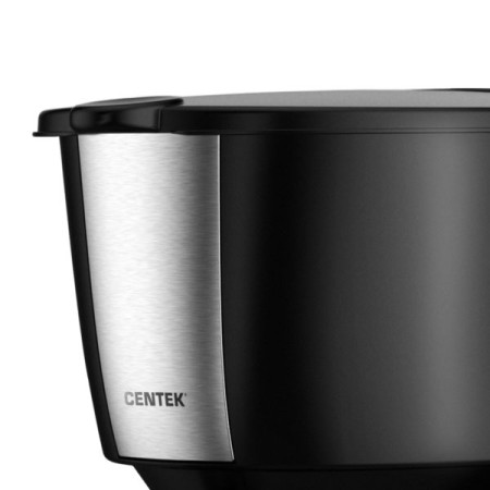 кофеварка centek ct-1148 (черный/сталь)