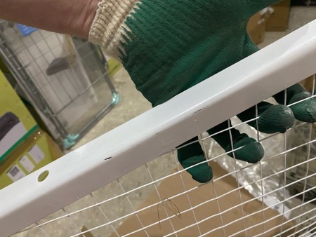 ограждение ballu 500*800*600 замятия, потертости , содрана краска, нет 2-х болтов