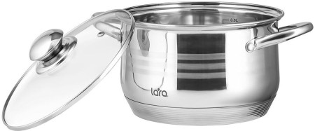 кастрюля lara lr02-582 3.9л