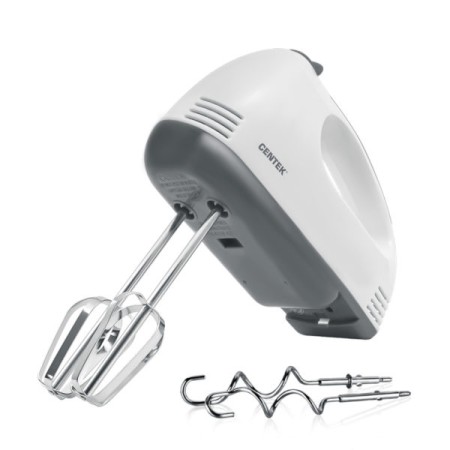 миксер centek ct-1111 белый/серый