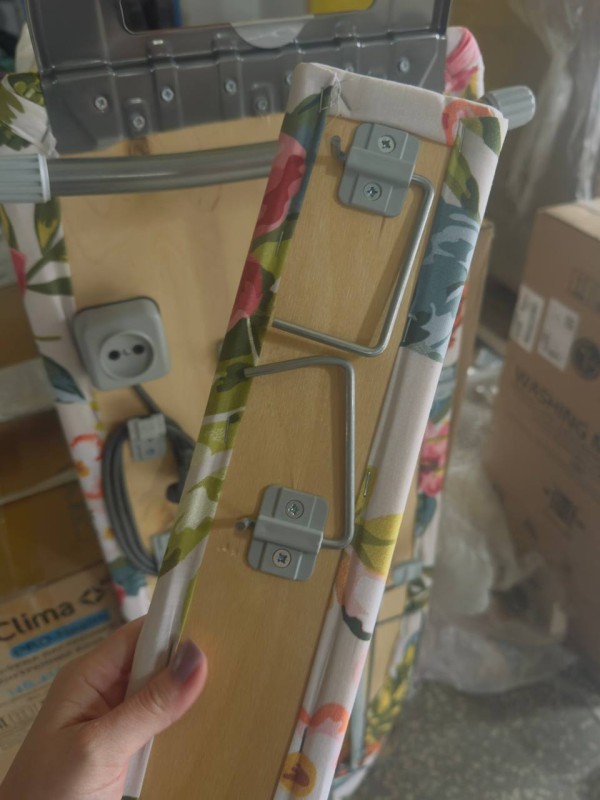 Гладильная доска Ника Ника 7, замятие подставки под утюги ножки на нарукавнике