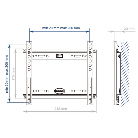 кронштейн kromax ideal-5 белый 15-47"