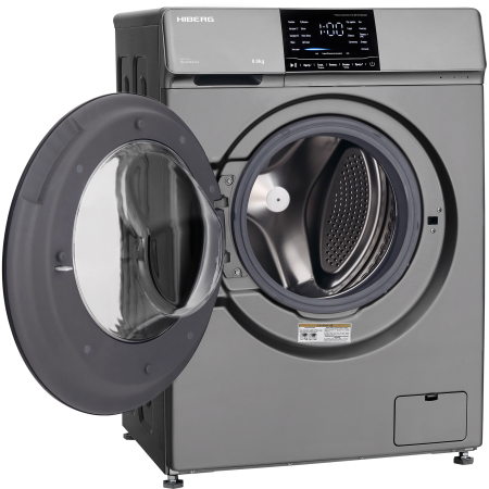 стиральная машина hiberg i-ddq6-814 sd inverter, темно-серый