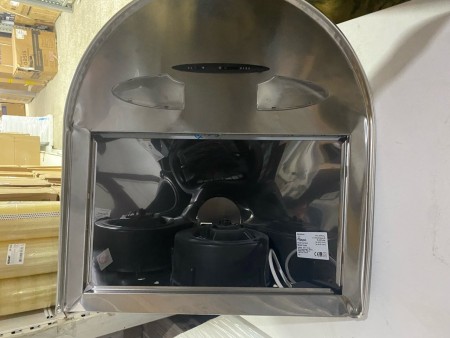 вытяжка akpo rondo turbo 50 мат. нерж., нет упаковки, вмятина на корпусе и фильтре