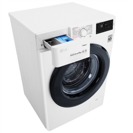 стиральная машина lg f4m5vs6w steam, белый