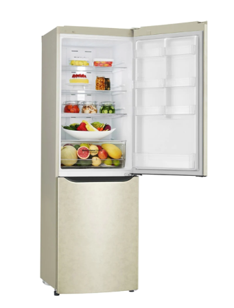 холодильник lg ga-b419 sehl бежевый, дисплей (190,7)