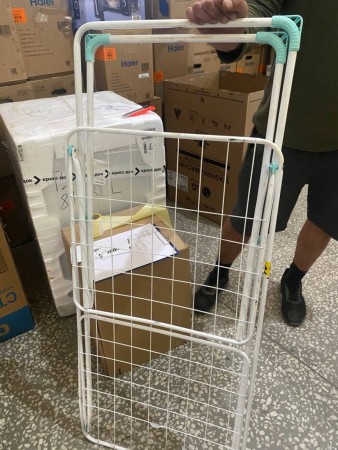 сушилка для белья ника 18 сб1 (белый), следы коррозии , царапины, нет упаковки 