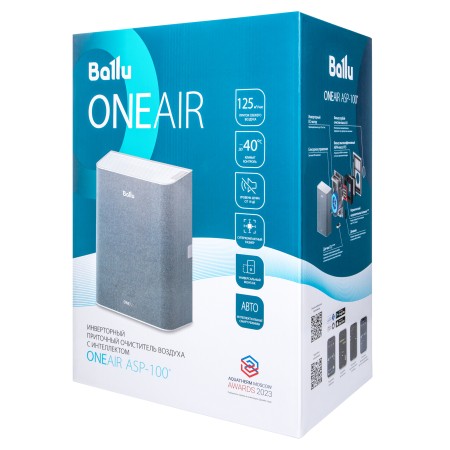 очиститель воздуха приточный ballu oneair asp-100w